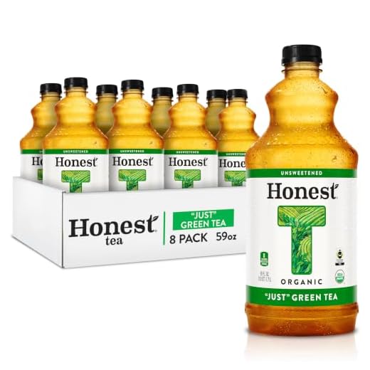 Honest Tea Just Green Tea, 59 Fl Oz Bottles (Pack of 8)