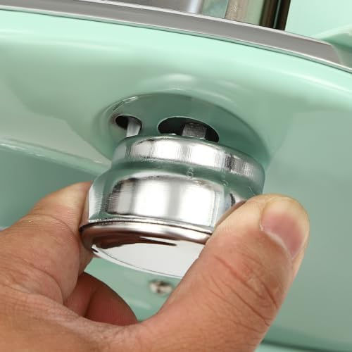 Pasta Machine & Maker, 6 Adjustable Thickness Settings, 3 Blades for Spaghetti, Fettuccini, Lasagna & Dumpling Skins, Roller Noodles Maker in Pink