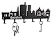 Produktbild steelprint.de Schlüsselbrett/Hakenleiste * Skyline Bielefeld * - Schlüsselboard Nordrhein-Westfalen, Schlüsselleiste, Metall - 6 Haken