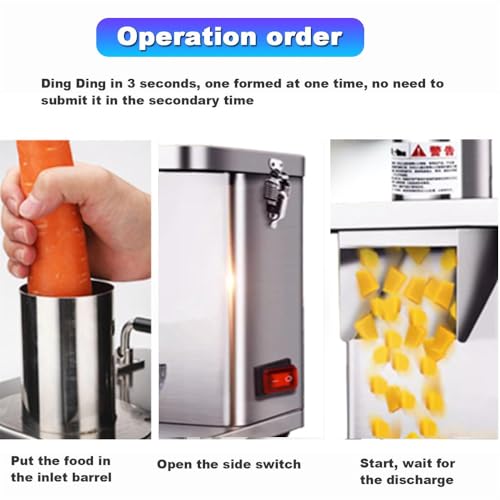 Cortadora comercial de frutas y verduras eléctrica 250W miniatura 5