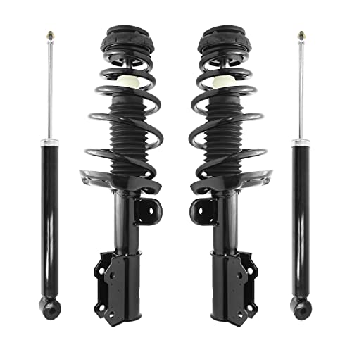COMPLETESTRUTS - Front Complete Strut Assemblies with Coil Springs and Rear Shock Absorbers Replacement for 2012-2015 Chevrolet Cruze - Set of 4