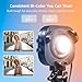 amaran Halo 100x Portable Video Light,100W Bi-Color COB Light CRI 96+, TLCI 97+ APP Control 2,700K-6,500K Bowens Mount LED Studio Lighting for YouTube Vlog Recording Photography (Halo 100x)
