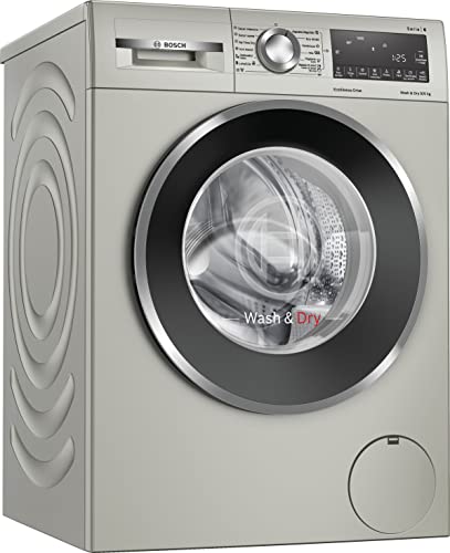 Bosch Serie 6 WNA1441XES Lavadora - secadora, 9 kg, 1400 rpm, E, acero mate antihuellas