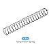 METALLIXITY Compression Springs (0.8x8mm OD,50mm Free Length) 30Pcs, 304 Stainless Steel Extension Spring - for Shop Home Repairs, DIY Projects, Silver Tone