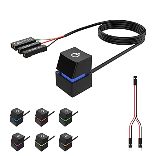 Amazon.co.jp: パソコン用 外付け電源ボタン パソコン 外付け電源