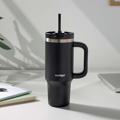 Image of Contigo Streeterville Leak-Proof, 30oz Tumbler, Cold for up to 29 hours, Stainless Steel, Licorice