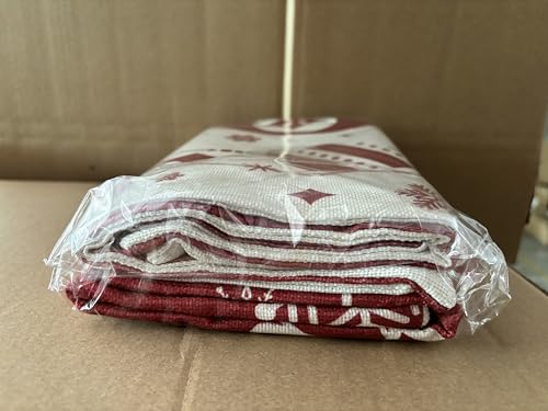 DIYDEC 4 Pack Christmas Pillow Covers, 18x18 Inch Linen Red & White Snowflake Throw Pillow Cases for Xmas Indoor & Outdoor Decorations - Image 13