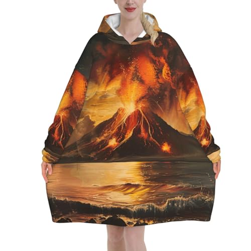 Couverture volcan plaid de canapé cocooning pour soirée d'hiver
