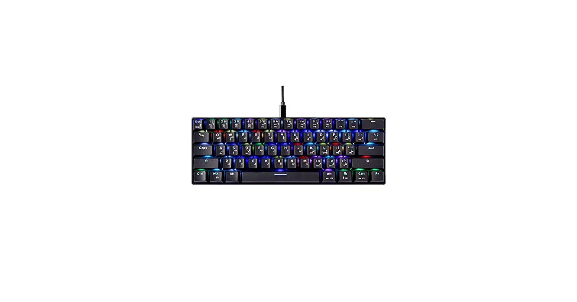 Amazon | Motospeed CK61 ブラック メカニカル アラビア語