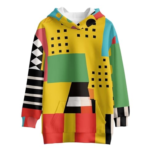 Sweat à capuche filles 5-14 ans avec grande poche kangourou