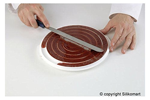 Silikomart professional - Moule insert décor en silicone rond double face - insert décor. Cuisine : Autour de la pâtisserie (Moules en silicone)