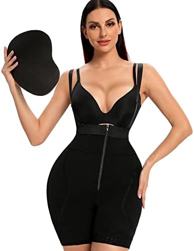 EESIM Women Shapewear Butt Lifter Shaper Panties with Tummy Control High Waist Hip Padded Enhancer Booty Lifter Shorts Black