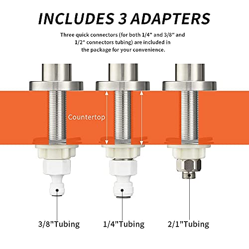 Owofan Brushed Nickel Kitchen Sink Faucets Pull Down Sprayer With Ro Faucet Water Filter Faucet Product Bundles #TOP6