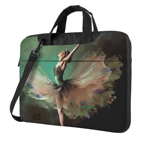 Bolso Tote para Laptop Ballerina Like Butterfly 15.6 pulg miniatura 1