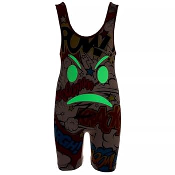 KO Sports Gear - Unisex Wrestling Singlet, Comfortable & Breathable, 4 Way Stretch, Gymnastics, Running, Weightlifting, Octopus Blue, Adult XS 70u201395 Lbs (31.7u201343.1 Kg