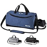 PANENDIANO Sporttasche Faltbare Reisetasche modisch wasserdicht mit dem schmutzigen Fach und Schuhfach für Damen und Herren Fitnesss Yoga Freizeit Gym