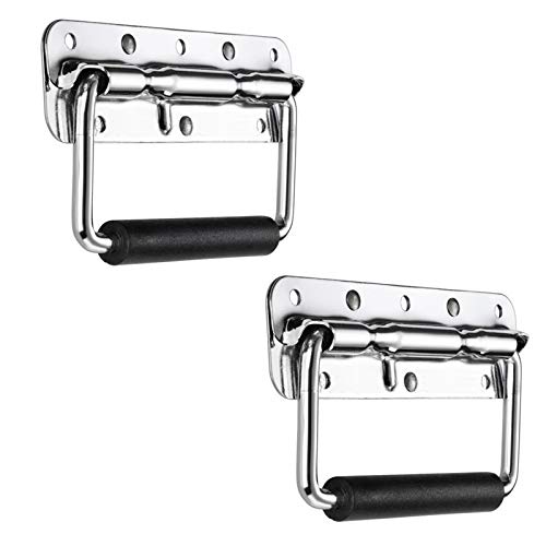 2 Pieces Spring Recessed Case Handles, Stainless Steel Trunk Handles ...