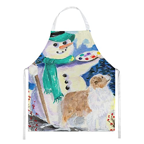 Tablier Berger Australien et Bonhomme de Neige Caroline's Treasures L