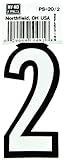 Reflective Number Decal, 2
