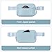 BesTour Fanny Packs for Women Men,Belt Bag,Water-resistant Crossbody Bag with 4 Zipper Pockets,Fashion Waist Packs with Adjustable Strap for Workout/Running/Yoga/Shopping/Hiking,Blue Grey
