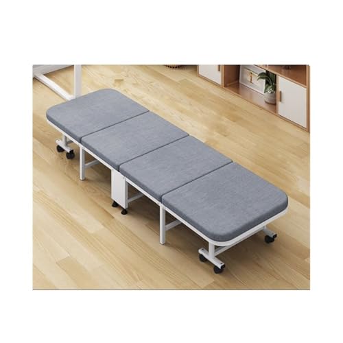 Lit pliant extérieur avec matelas de taille moyenne pour bureau et camping