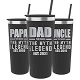 Maars Personalized Fathers Day Coffee Mug-Gift for Dad-Man-Myth-Legend-Dad Gift-Dad Gift from Kid(s)-PAPA Gift-Fathers Day Gift from Son-Fathers Day Gift from Daughter