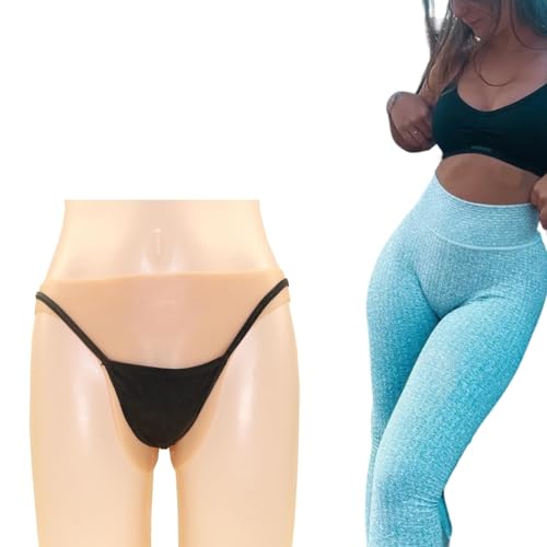 Adima Crossdressing Męskie ukrywające gafel Y-Type Stringi Realistyczne wielbłądzie palce z cewnikiem dla ladyboya transpłciowego,Natrual,One Size