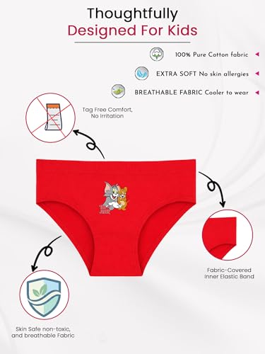 Image of BODYCARE Boy's Cotton Printed Brief Pack of 5 Print Suitable for All Day Wear with Ultrasoft and Durable Waistband for Rash Free Experience (Color & Print May Vary)
