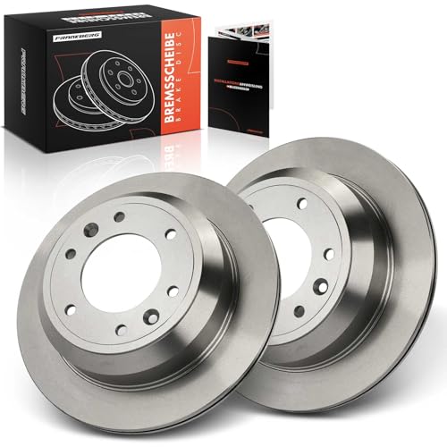 Frankberg Bremsscheibensatz inkl. 2x Bremsscheiben Hinten Belüftet Ø324mm Kompatibel mit H-1 Travel TQ H-1 Cargo TQ Replace# 584114H300