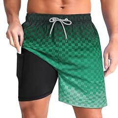 Gradient-checkered-green