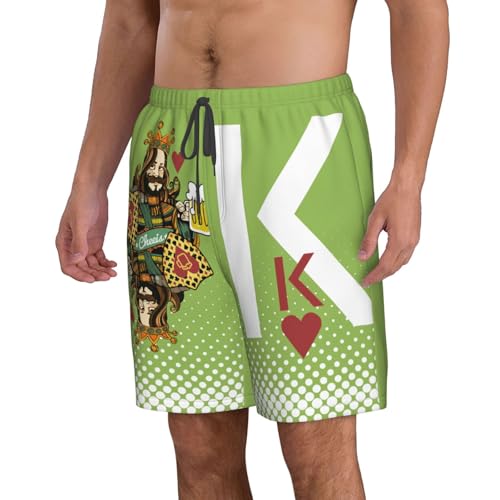 Hearts Men's Swim Trunks Quick Dry Board Shorts Men's Bench Shorts 100% Polyester, 6-Sizes2