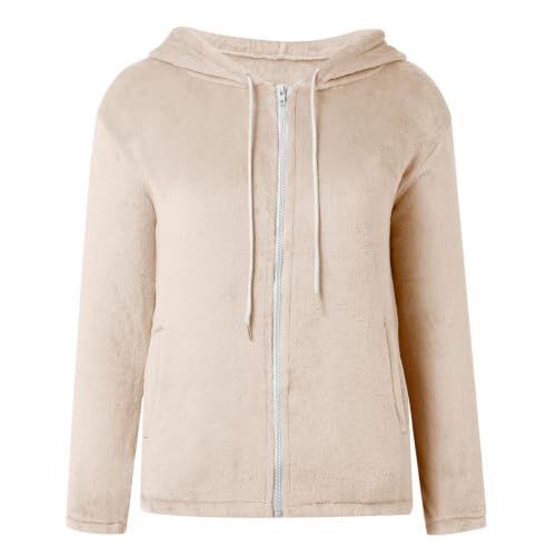 Women Jackets Zip Up Coats Clothes Hooded Clothing with Pockets - image 4