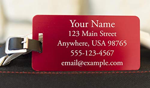 Personalized Aluminum Luggage Tags with Art Options2