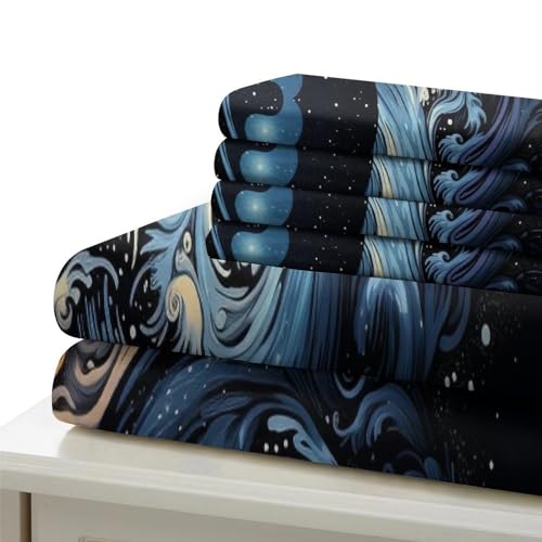 Housse de couette Taï Chi Bagua lit simple 135x200 3D microfibre