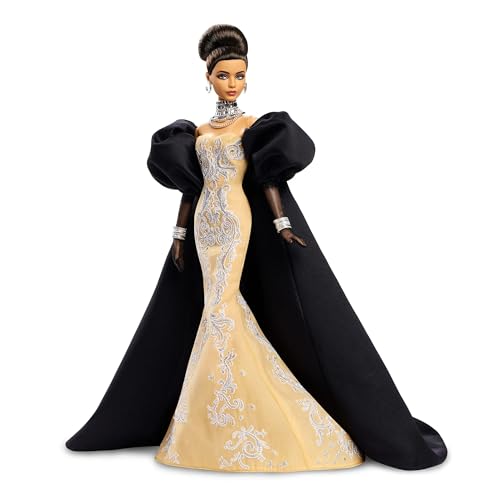 Barbie Styled by Design Linda Kyaw-Merschon Doll (Gold Label) – Collectible Red Carpet in Champagne Gown