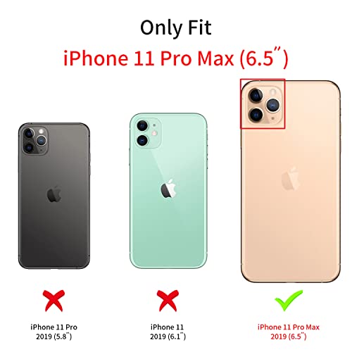 Coque iPhone 11 Pro Max étoile rose et chaîne de téléphone perlée transparente - 2