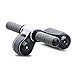 ZMG Foldable Portable Abdominal Wheel Strengthen Core Muscle Training Roller Equipment With Knee Pad 2-wheeled Mute Home Gym Exercise Fitness Ab Roller, Load up to 500lb (Black)