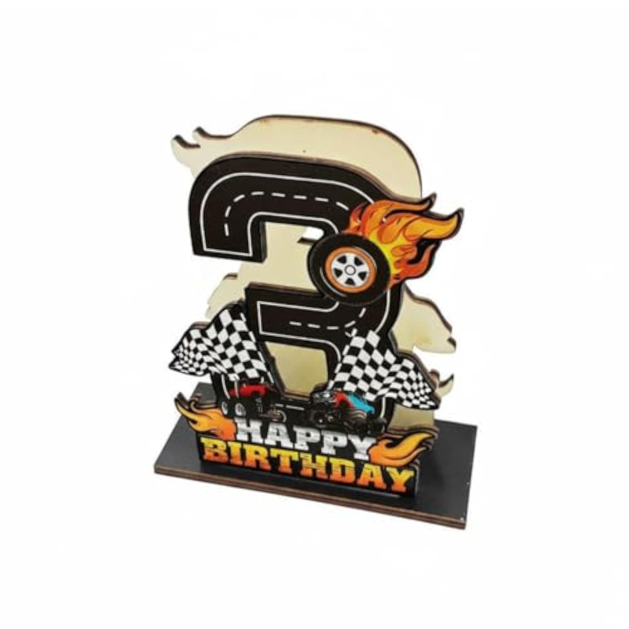 Creative Race Car Birthday Napkin Holder for Children