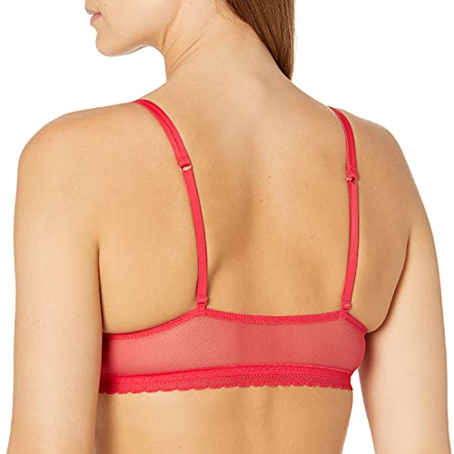 Ongossamer Women's Shadow Mesh Front Close Bra Bra, Ruby, 34D #TOP1