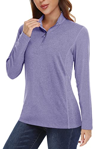 TACVASEN-Womens-UPF-50-Shirts-14-Zip-Sun-Protection-Long-Sleeve-Quick-Dry-Shirt-Lightweight-Hiking-Outdoor