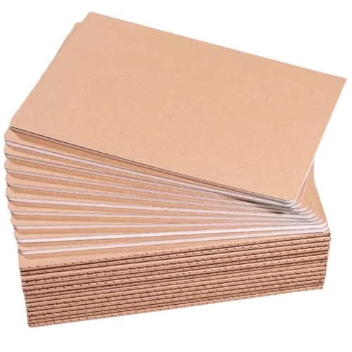 Wotion Pacote com 16 cadernos Kraft, di&aacute;rios a granel para escrever, cadernos de papel em branco,...