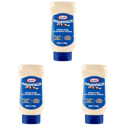 Kraft Maionese Top Down - 390 g (Confezione da 3)