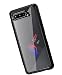 Produktbild GIOPUEY Hülle für ASUS ROG Phone 5/5S/5S Pro/Ultimate, Durchsichtig PC + Weich Silikon TPU Zusammengebaut Case, with Flexibel Stoßfestt, Ultradünn rutschfest Handyhülle (Schwarz)