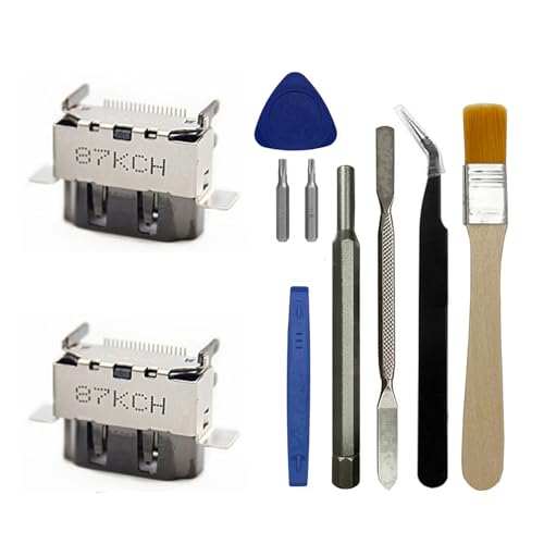 Image of Onyeh HDMI Port Socket Interface,Repair Part for Xbox One X Console with Repair Kit(2 Pack)
