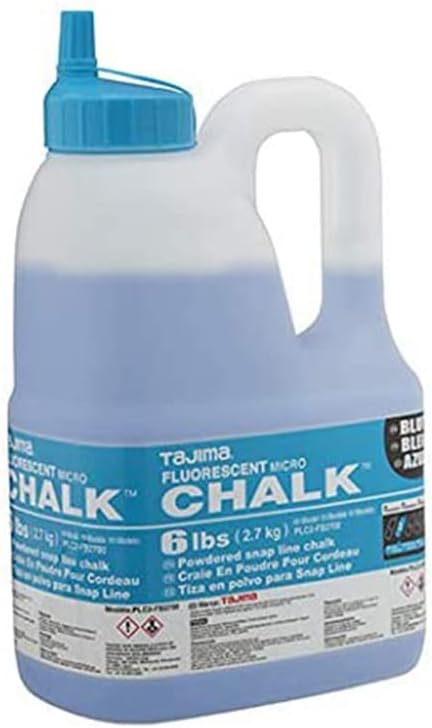 Tajima Micro Chalk Powdered Snap Line Chalk Fluorescent Blue 6 Lbs