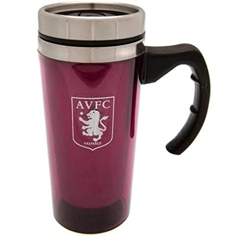 Aston Villa Fc Aluminium Travel Mug Tea Coffee Cup Ceramic Gift Official Cover