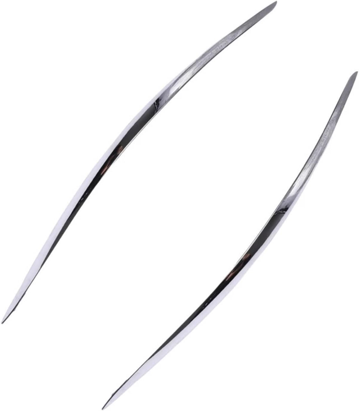 High brightness electroplating Fit For Benz E Class W211 2006 2007 2008 OEM 2118852321 2118852421 Car Front Bumper Chrome Trim Molding Replacemen Appearance set(Pair)