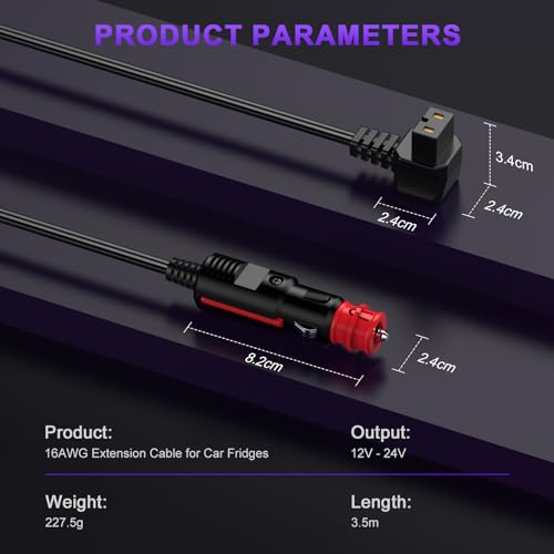 Kit de Cable y Cargador para Nevera de Coche para Reemplazo 4