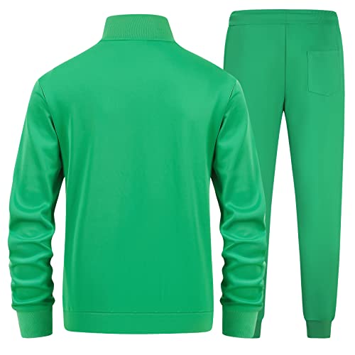 Men's Tracksuits Set Long Sleeve Causal Full Zip Running Sports Sweatsuit for Men 2 Piece Outfits2