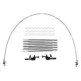 🎈Tamaño del paquete: La longitud de cada varilla de fibra de vidrio es de 38 cm, la flexión no es fácil de romper y el heno. este arco de globo es muy flexible para adaptarse a la mayoría de las mesas del mercado con un espesor de aproximadamente 4 cm. La altura y el ancho dependen del tamaño de su tabla.